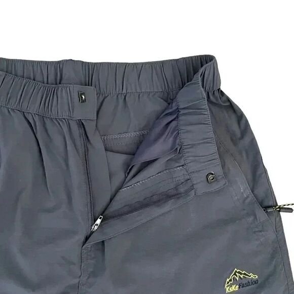 Kaisike Black Capri High Waist Waterproof Outdoor Sporty Pocket Pants SZ… - Picture 6 of 10